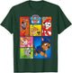 Paw Patrol Group Shot of Pups in Shapes T-Shirt - T-Shirt | Forest