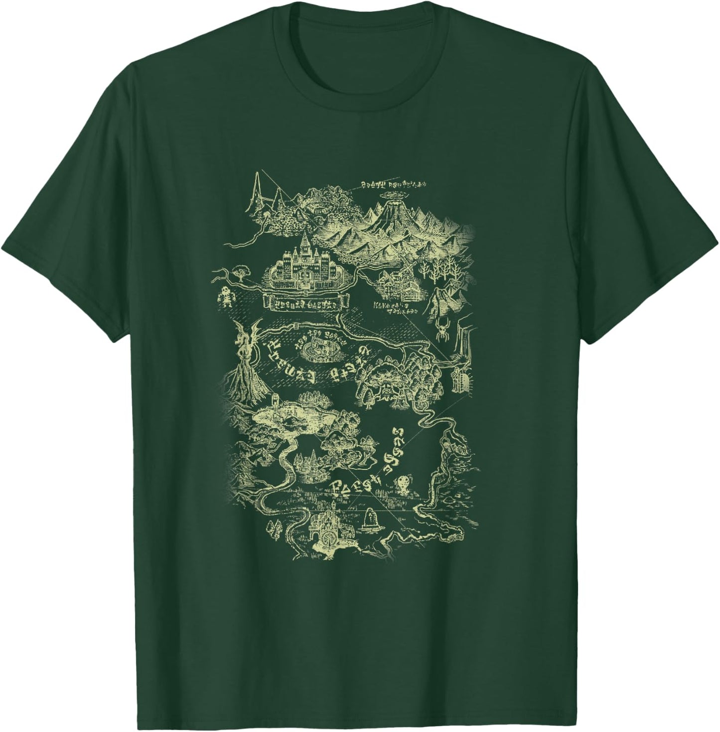 The Legend of Zelda Hyrule Map T-Shirt - T-Shirt | Forest