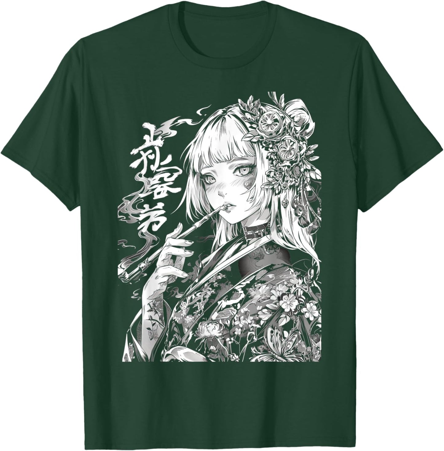 Waifu Anime Horror Girl Aesthetic T-Shirt - T-Shirt | Forest
