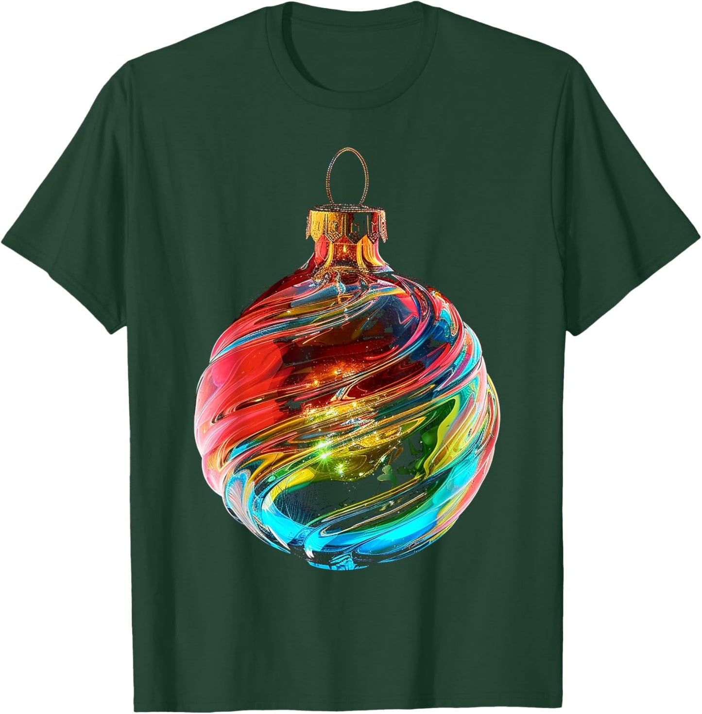 Christmas Ornament X-Mas Family Art Christmas Ornament T-Shirt - T-Shirt | Forest