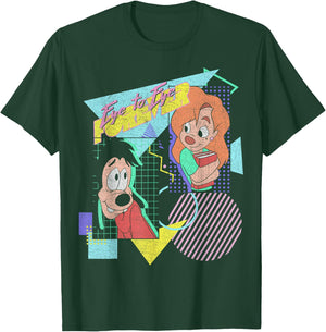 Disney A Goofy Movie Max & Roxanne Eye to Eye Poster T-Shirt - T-Shirt | Forest