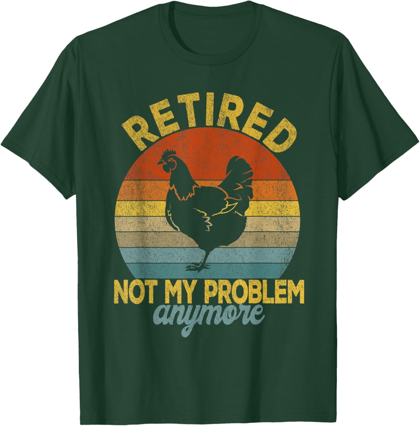 Funny Retired Definition Retirement Plan Raising Chickens T-Shirt - T-Shirt | Forest