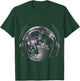 Moon Music Headphone Motif Art Moon T-Shirt - T-Shirt | Forest