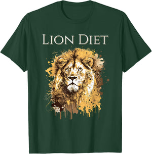 Carnivore: Zero Carb Lion Diet Lifestyle T-Shirt - T-Shirt | Forest