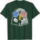 Bald Eagle With American Flag Sunglasses – USA Merica T-Shirt - T-Shirt | Forest