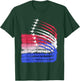 USA Flag Fighter Jets Patriotic Red Blue White 4th of July Women Kids Men T-Shirt - T-Shirt | Forest