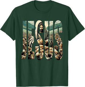 Jesus Miracle Feeding of Five Thousand People 5 + 2 T-Shirt - T-Shirt | Forest