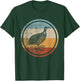 Retro Vintage Bird Design Red Winged Tinamou T-Shirt - T-Shirt | Forest