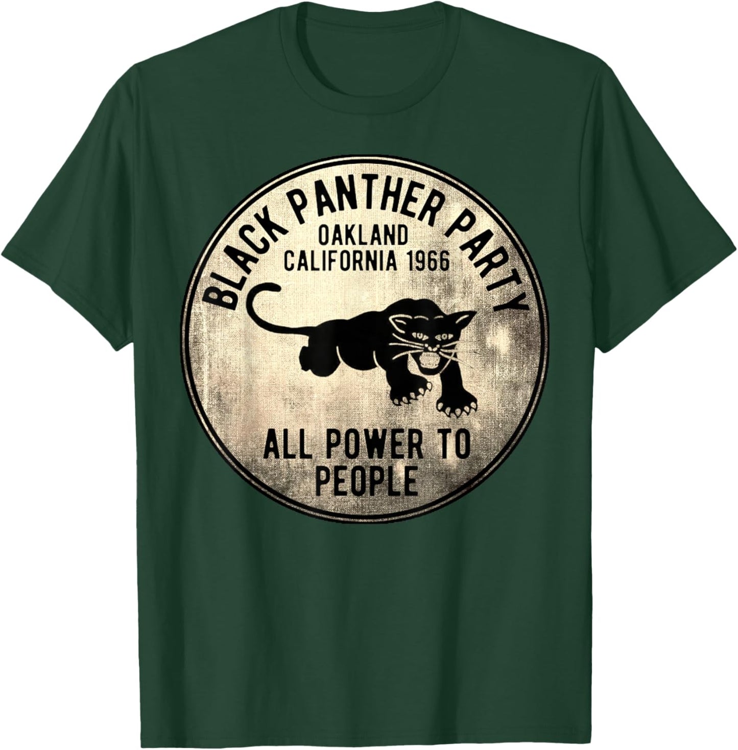 Vintage Oakland California 1966 Black Panther Party T-Shirt - T-Shirt | Forest