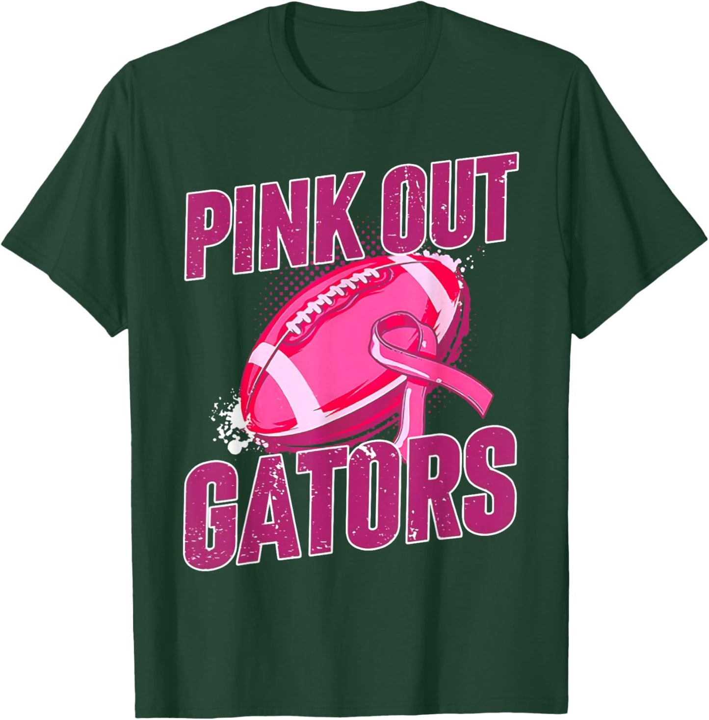 Gators Pink Out Football Tackle Breast Cancer T-Shirt - T-Shirt | Forest