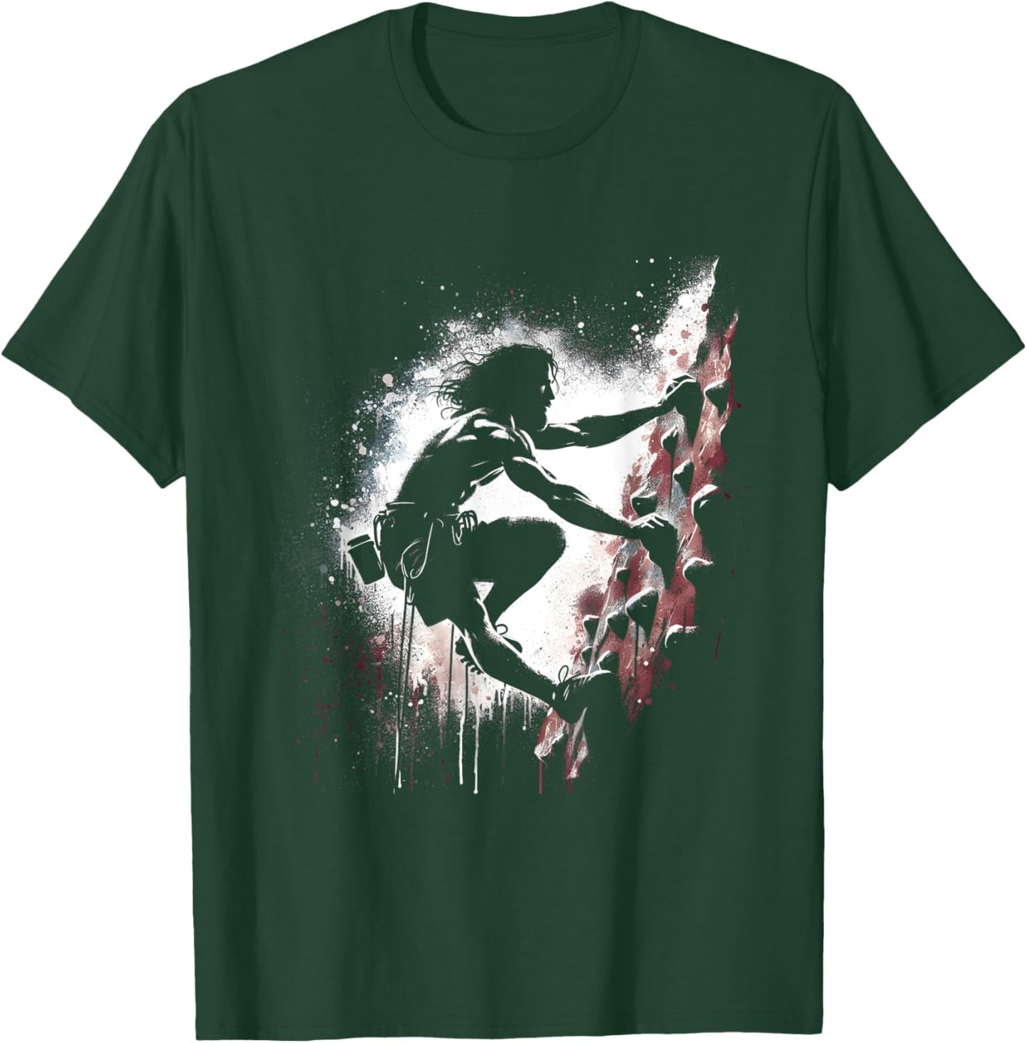 Jesus Rock Climbing - Funny Christian Religious Wall Climber T-Shirt - T-Shirt | Forest