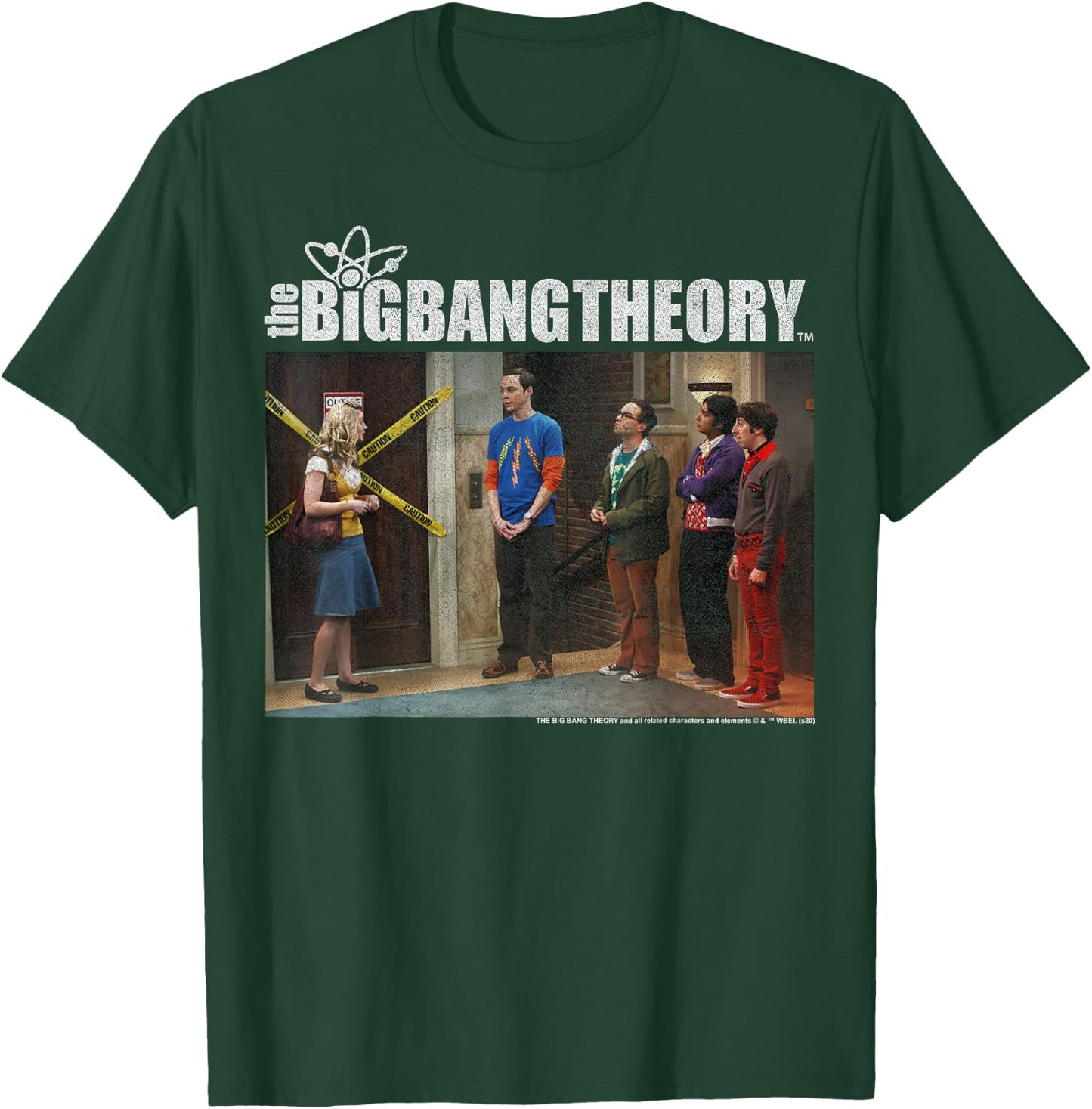 The Big Bang Theory Broken Elevator Group Shot T-Shirt - T-Shirt | Forest