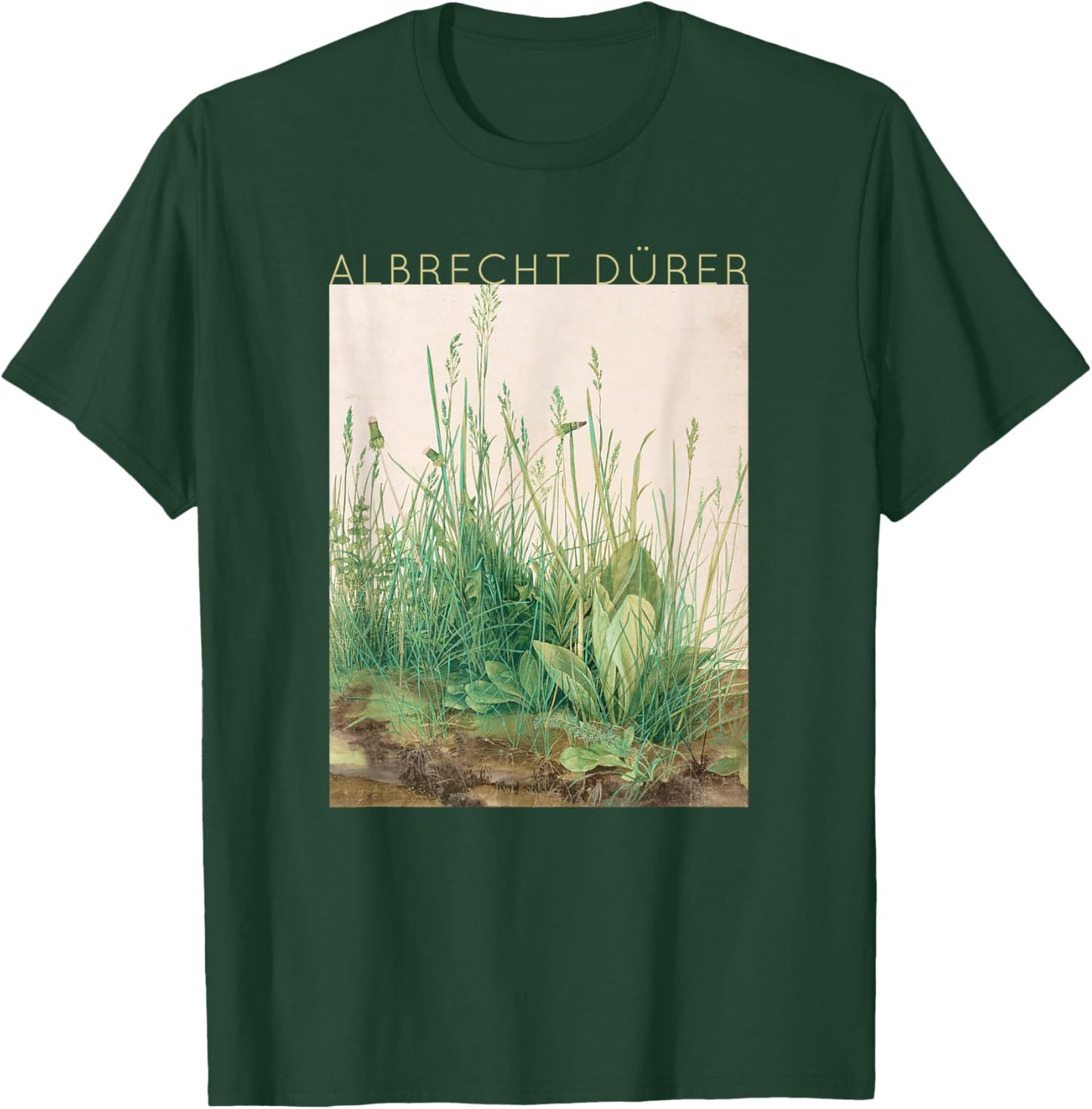 Albrecht Dürer - Great Piece of Turf - Art for Artists T-Shirt - T-Shirt | Forest