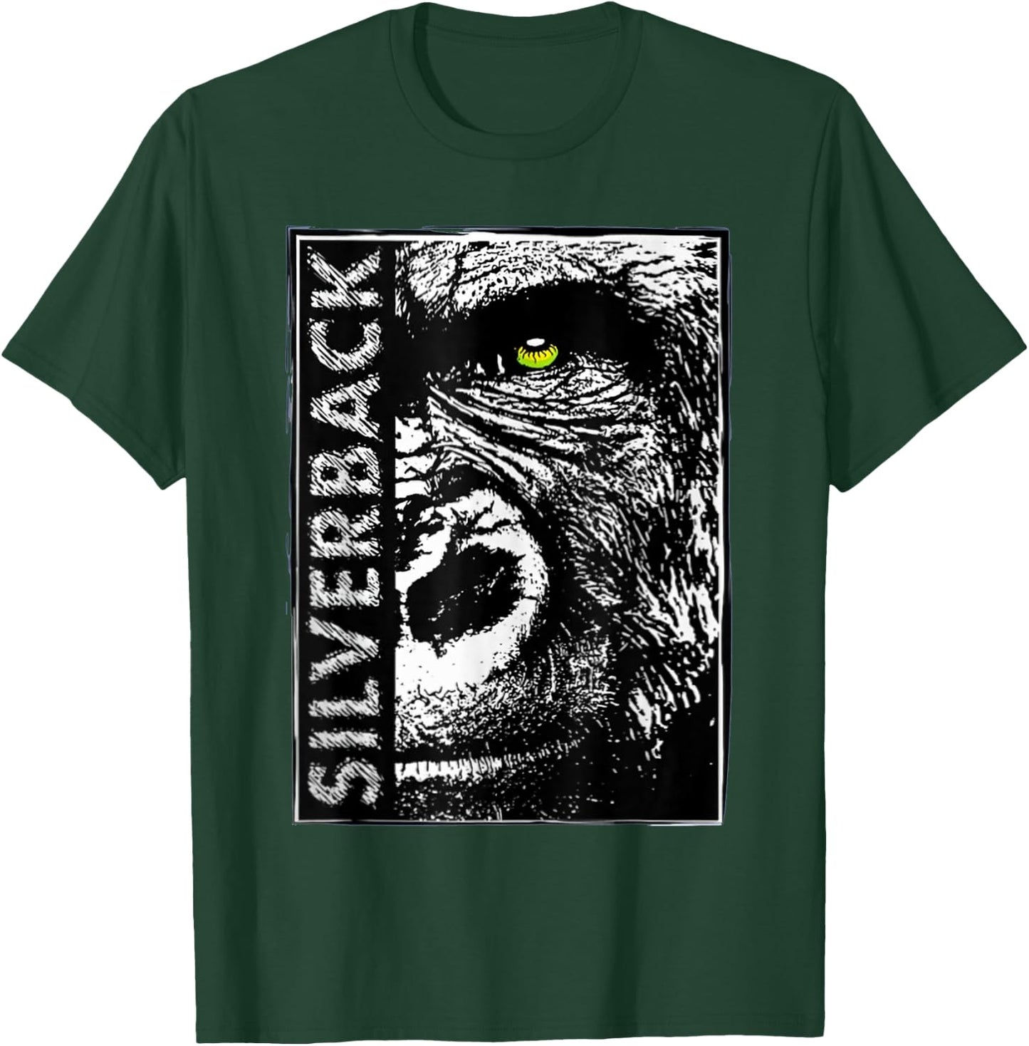 Silverback Gorilla Ape Buff Alpha Gym Gift T-Shirt - T-Shirt | Forest