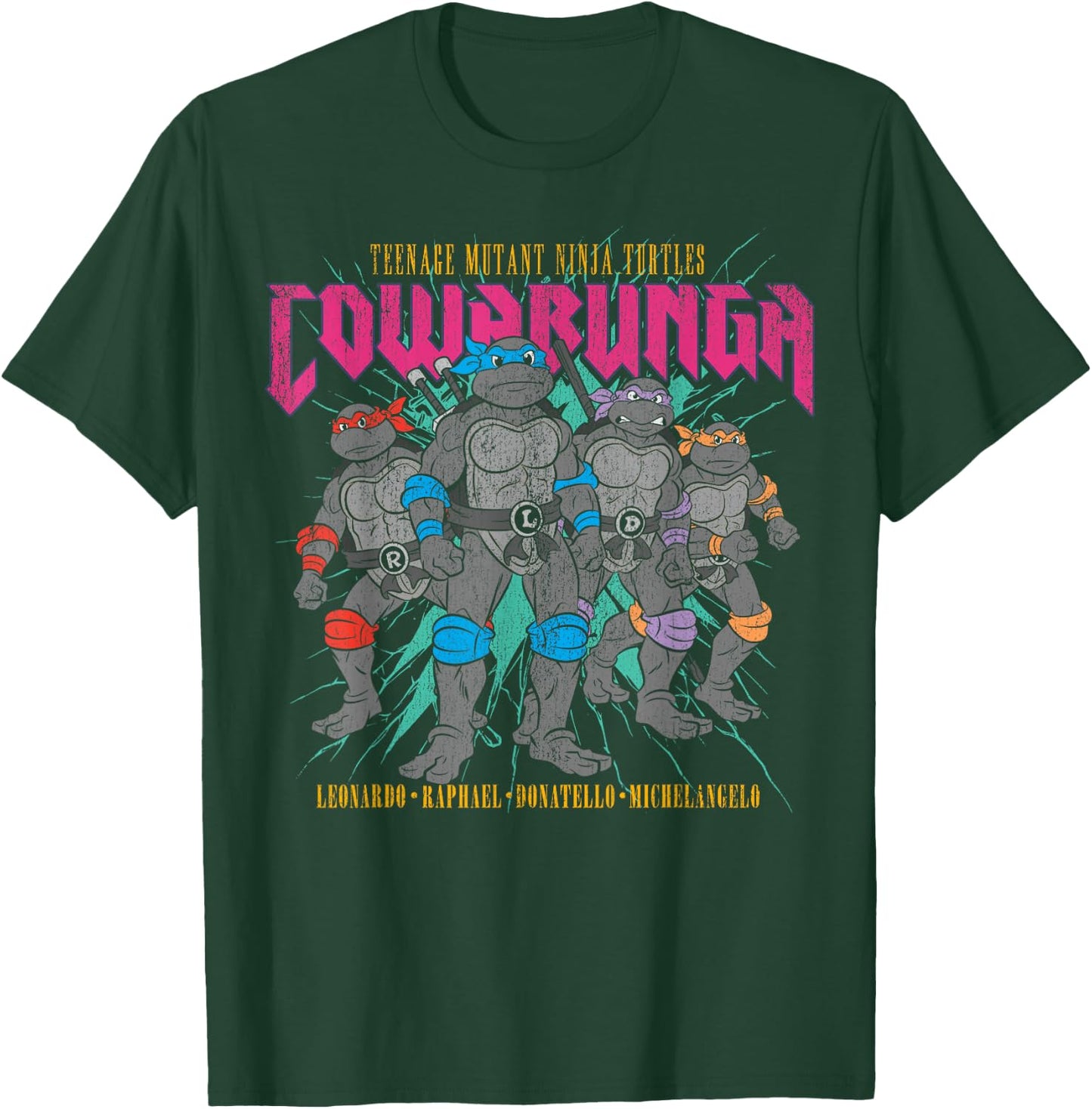 Teenage Mutant Ninja Turtles Cowabunga Group T-Shirt - T-Shirt | Forest