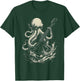 Guitar Player Octopus Heavy Metal Head Funny Guitarist T-Shirt - T-Shirt | Forest
