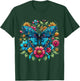 Butterfly With Flowers Aesthetic Butterfly T-Shirt - T-Shirt | Forest