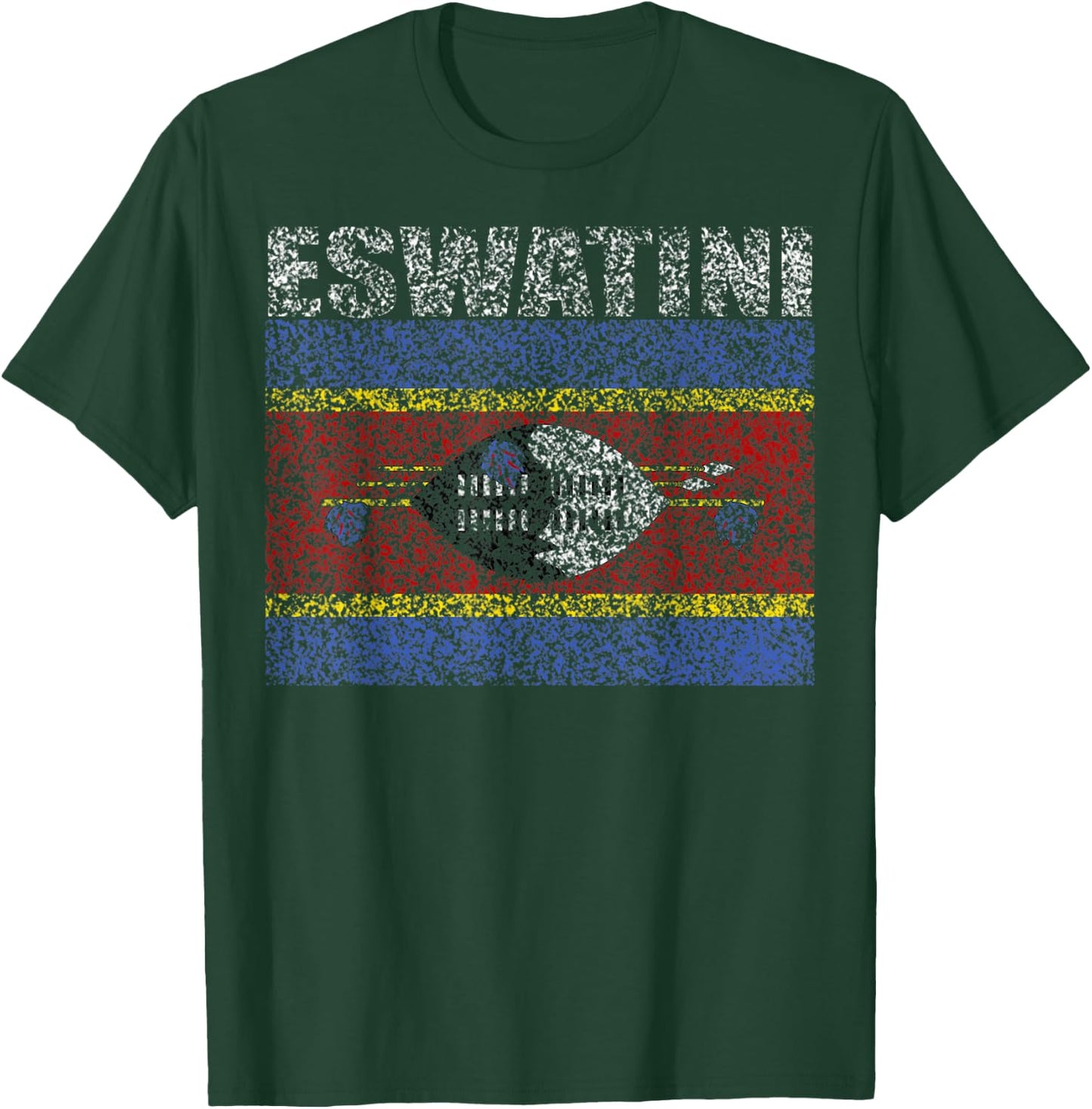 National Flag of Eswatini souvenir gift women T-Shirt - T-Shirt | Forest
