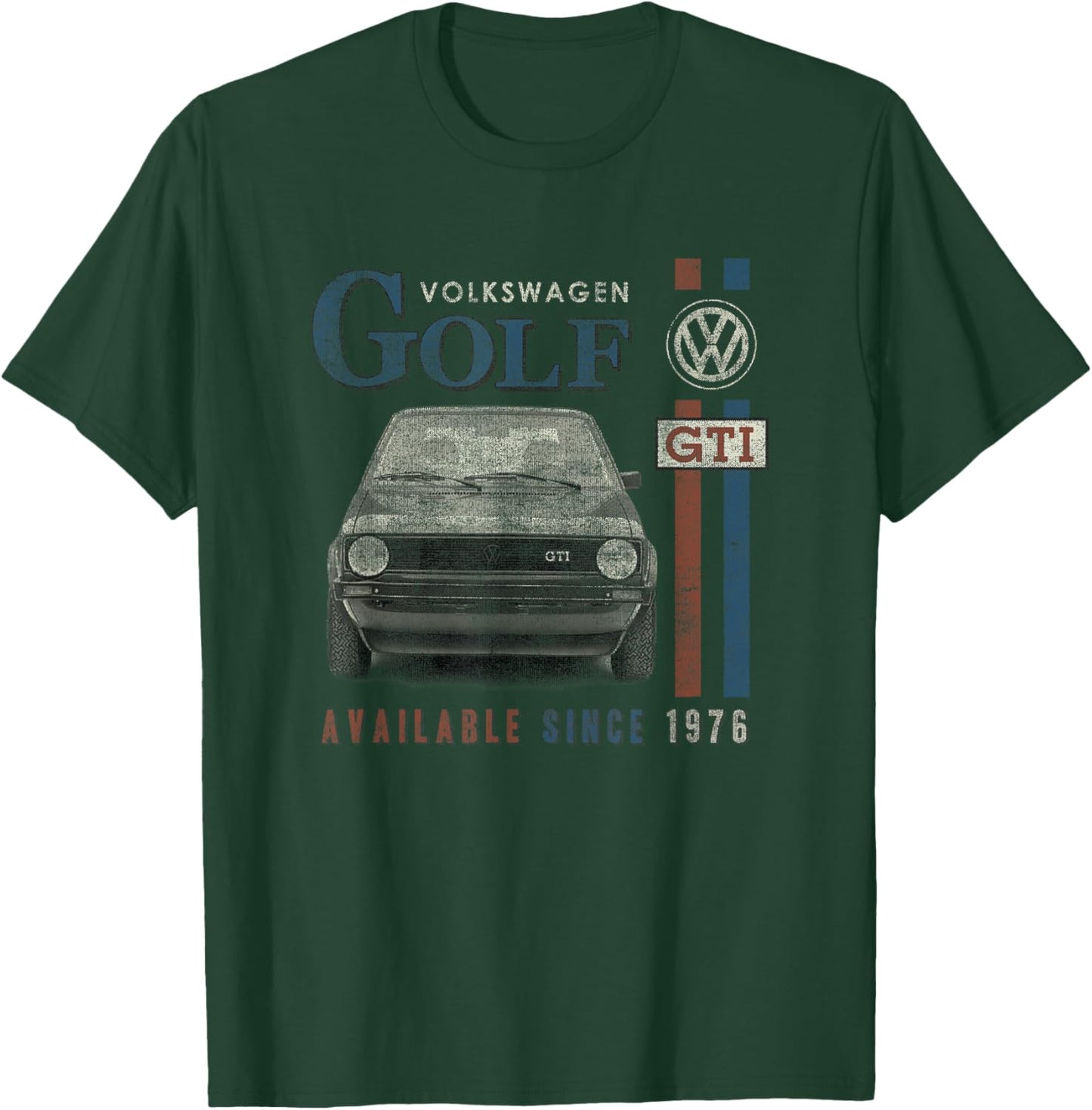 Volkswagen Golf GTI Racing Distressed , Small T-Shirt - T-Shirt | Forest