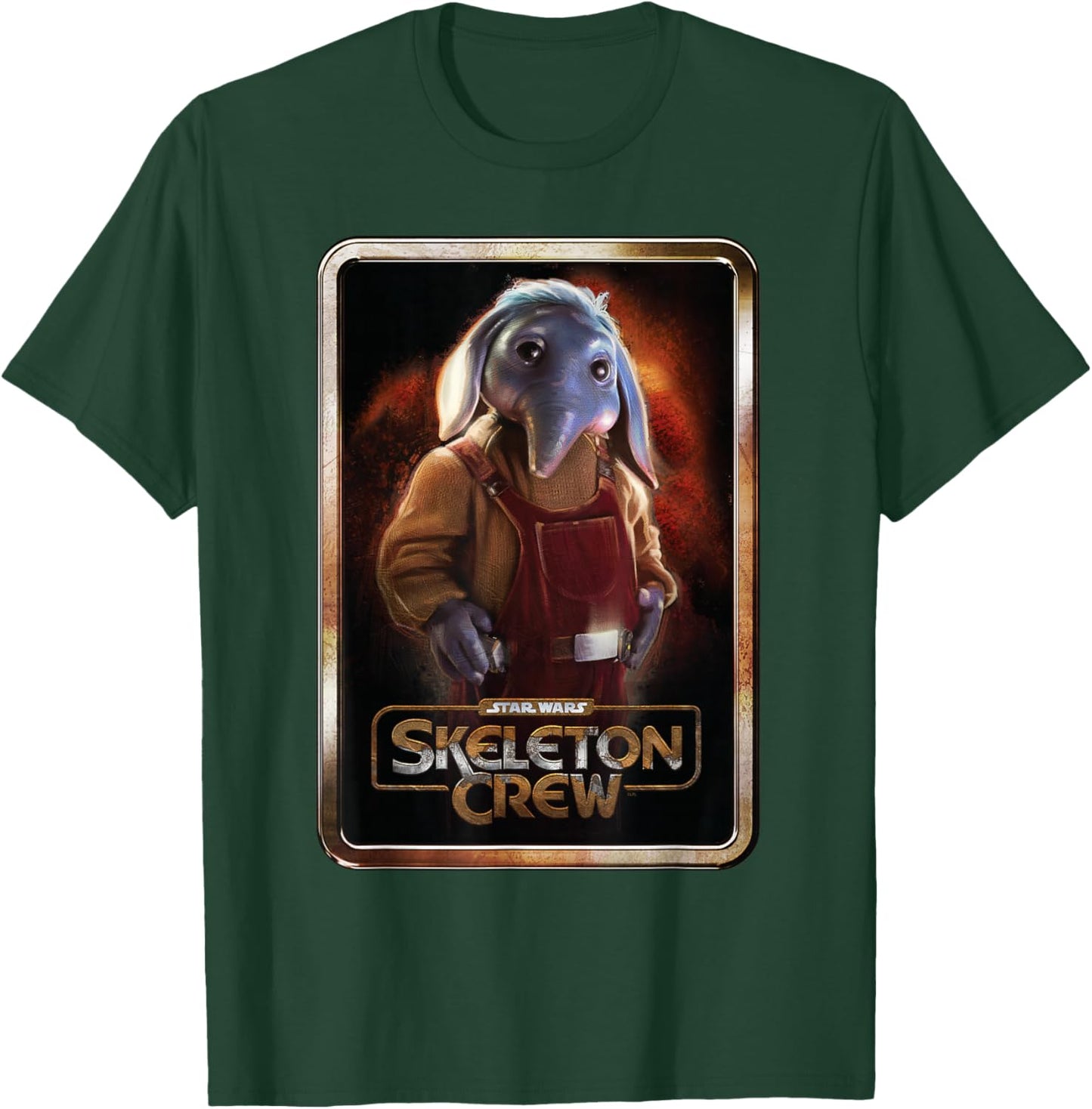 Star Wars Skeleton Crew Neel with Series Logo Disney+ T-Shirt - T-Shirt | Forest