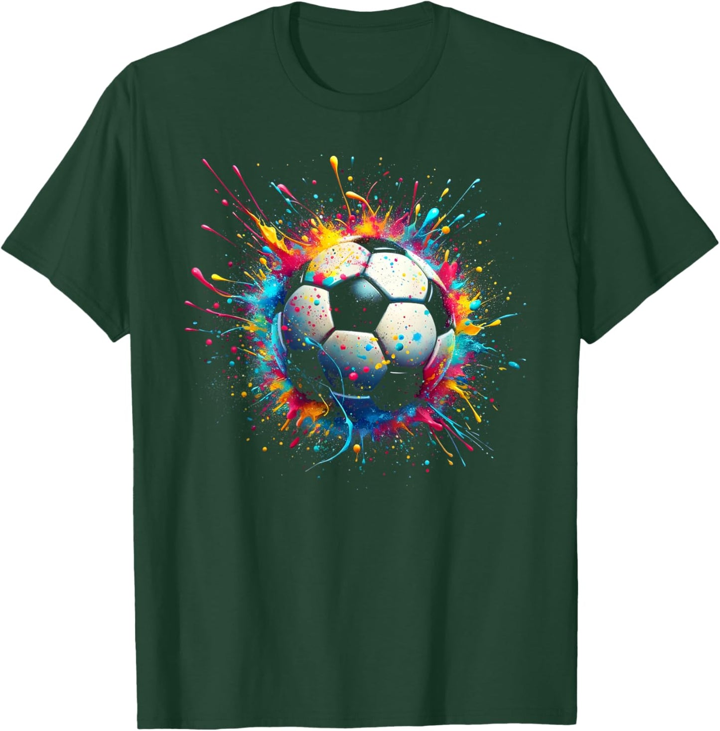 Cool Soccer Player Sport for Boys Men Girls Women Youth Kids T-Shirt - T-Shirt | Forest