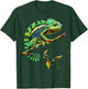 Chameleon Lizard Reptile Chameleon Iguana Chameleon , Black, S T-Shirt - T-Shirt | Forest