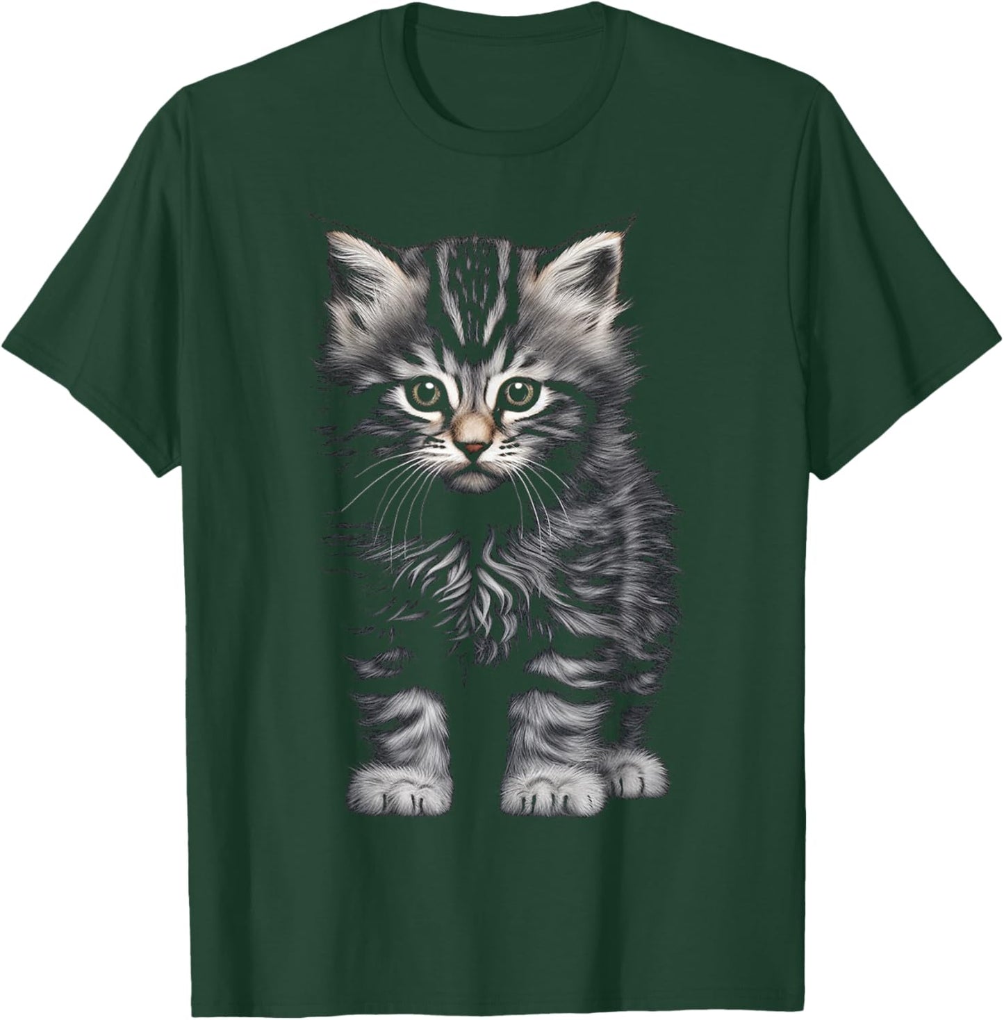 C@tLav Cat Graphic -Adults and Kids , Black, Small T-Shirt - T-Shirt | Forest
