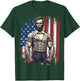 4th of July Patriotic Funny Abraham Lincoln Graphic July 4th T-Shirt - T-Shirt | Forest