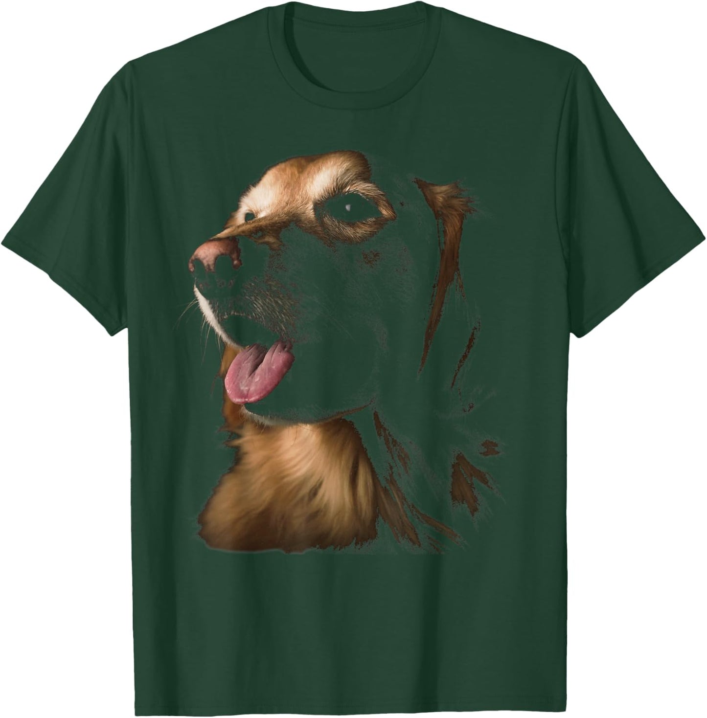 Golden Retriever Face T-Shirt - T-Shirt | Forest