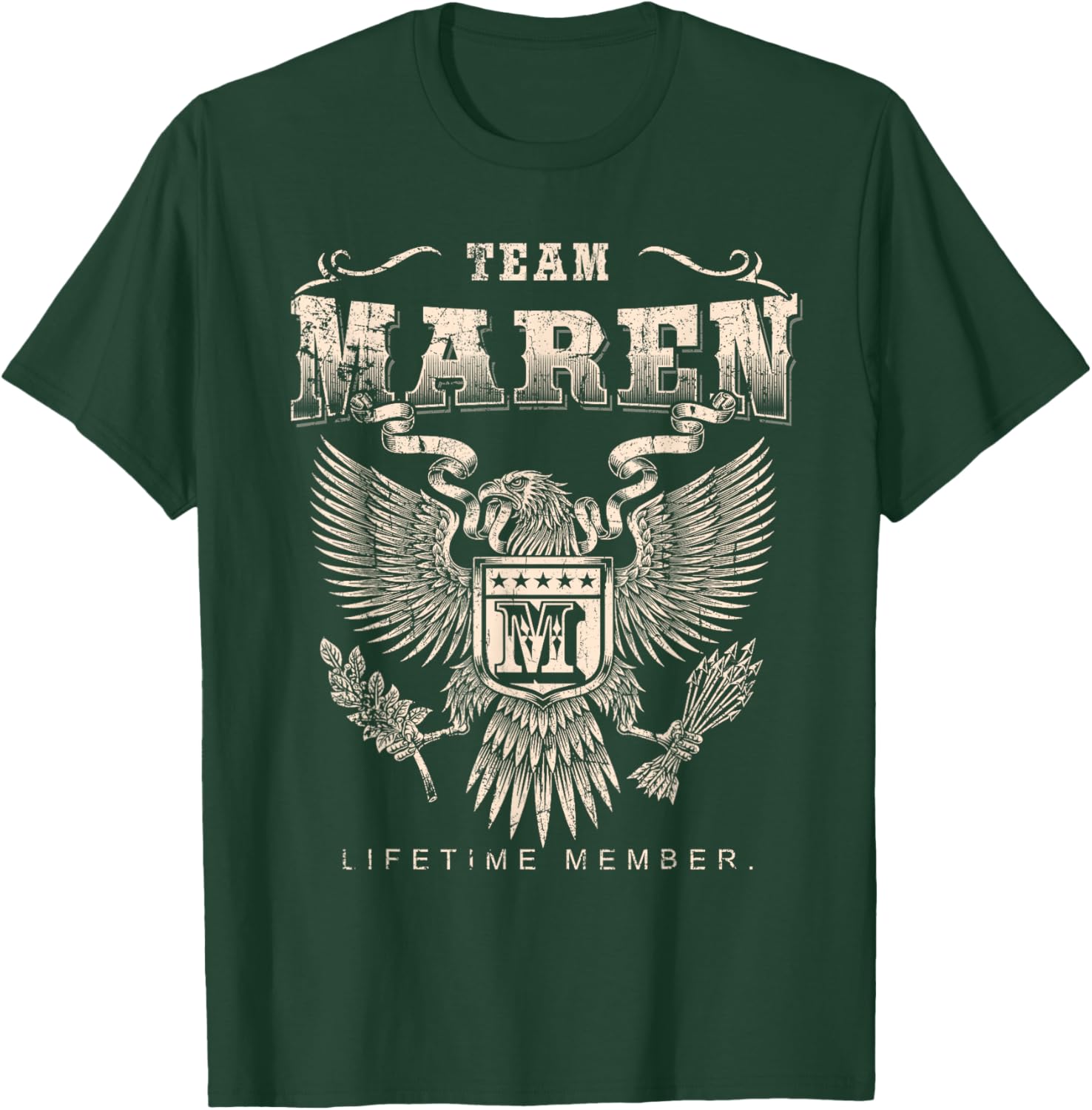 Team Maren Lifetime Member - Maren Name T-Shirt - T-Shirt | Forest