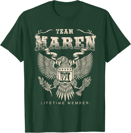 Team Maren Lifetime Member - Maren Name T-Shirt - T-Shirt | Forest
