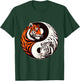 Yin Yang Orange Tiger White Tiger Tigers T-Shirt - T-Shirt | Forest