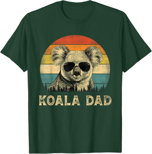 Vintage Koala Dad Koala Lovers Daddy Father's Day T-Shirt - T-Shirt | Forest
