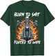 Born To Shit Forced To Wipe Funny Motorbike Skeleton Riding T-Shirt - T-Shirt | Forest