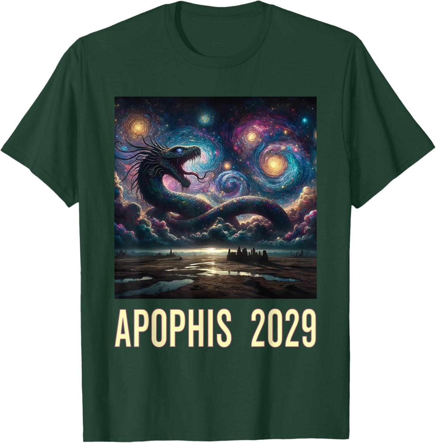 Colorful Asteroid Furious Apophis 2029 T-Shirt - T-Shirt | Forest