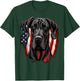 USA 4th of July Great Dane on Patriotic American Great Dane T-Shirt - T-Shirt | Forest
