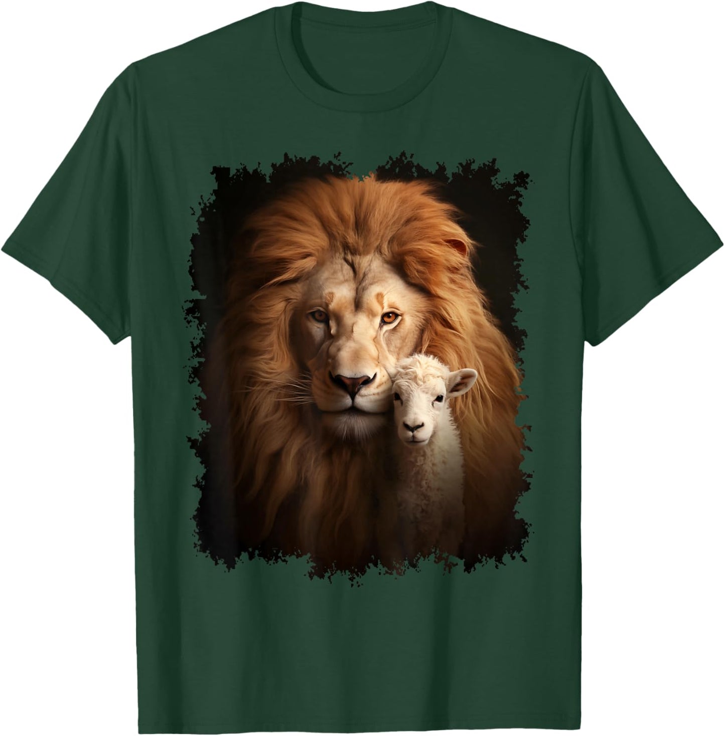 Lion and Lamb : Messiah Powerful Protector T-Shirt - T-Shirt | Forest