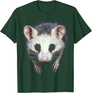 Opossum Animal Motif Artwork Opossum T-Shirt - T-Shirt | Forest