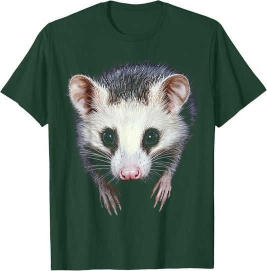 Opossum Animal Motif Artwork Opossum T-Shirt - T-Shirt | Forest