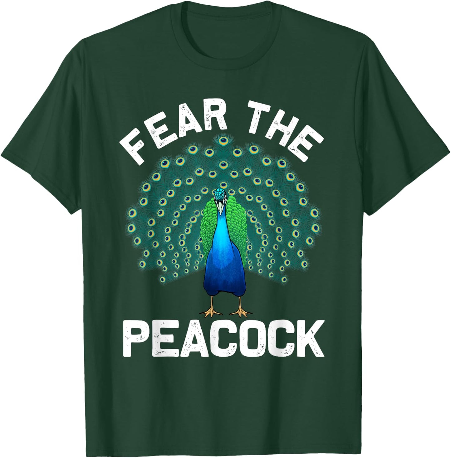 Funny Peacock Art Women Colorful Peacock Bird Lover T-Shirt - T-Shirt | Forest