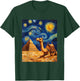 Camel Pyramid Egyptian Egypt - Van Gogh Style - Starry Night T-Shirt - T-Shirt | Forest