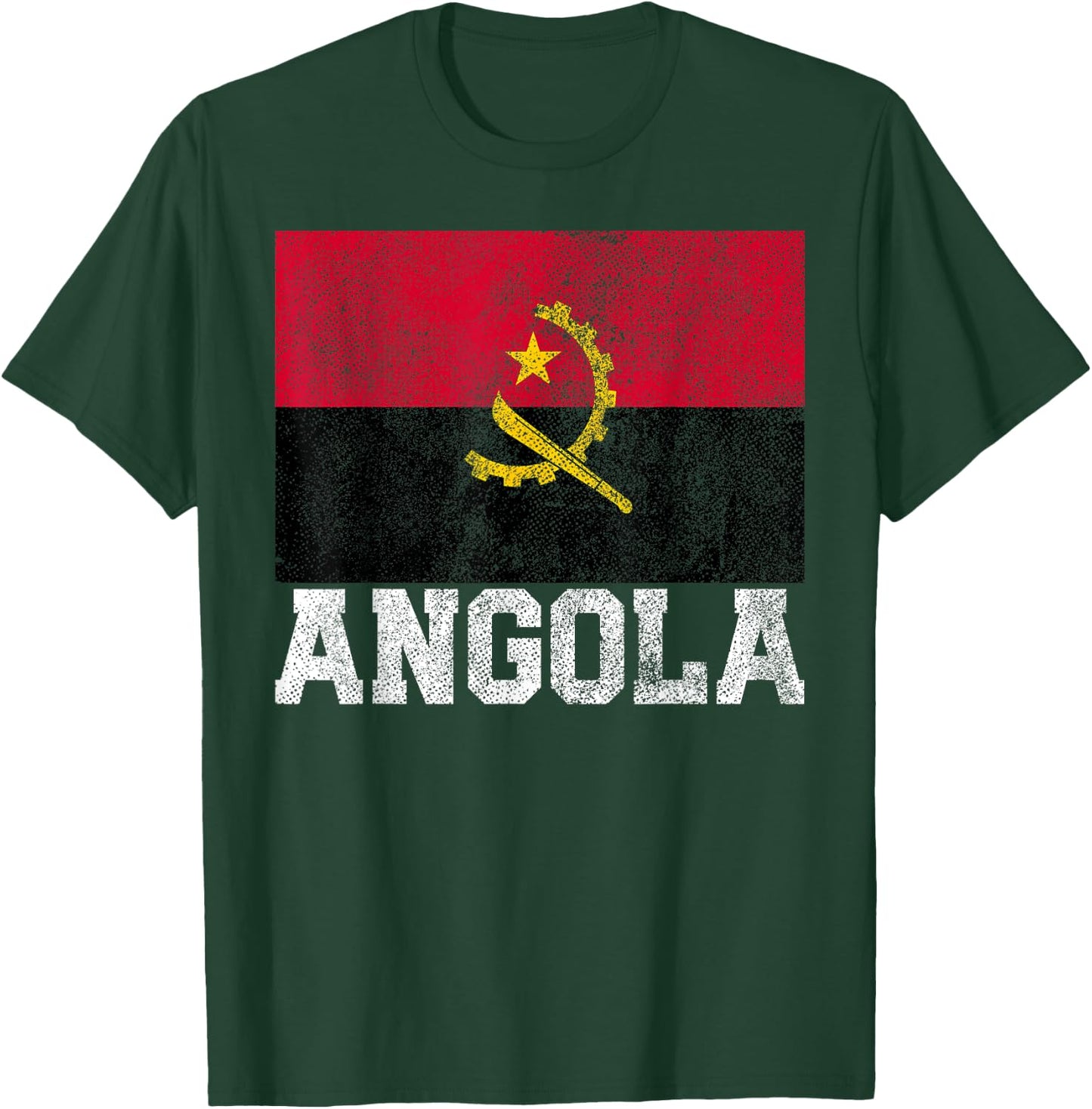 Angola Flag National Pride Roots Country Family Nationality T-Shirt - T-Shirt | Forest
