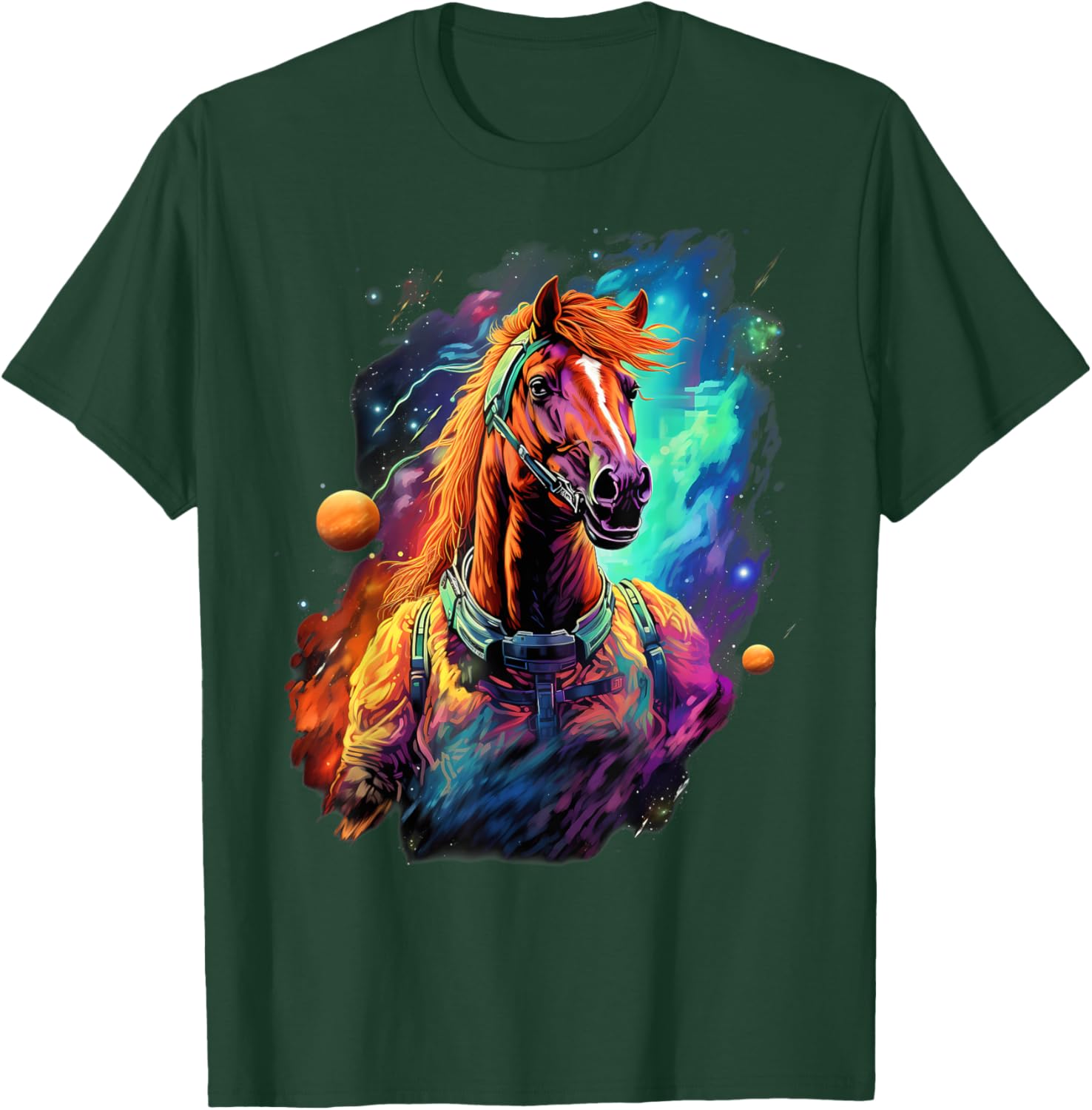 Space Aesthetic Horse Astronaut T-Shirt - T-Shirt | Forest
