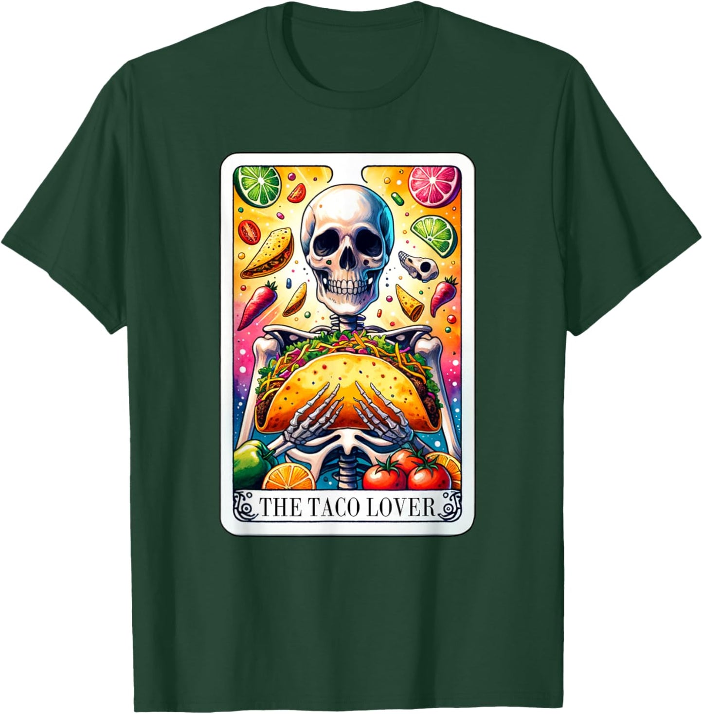 The Taco Lover Tarot Card Taco Tuesday Cinco de Mayo T-Shirt - T-Shirt | Forest