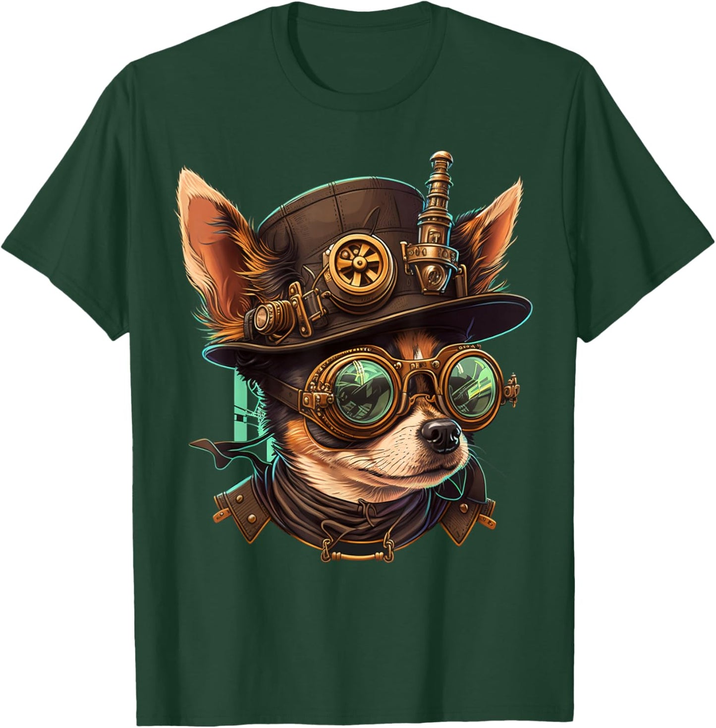 Steampunk Chihuahua T-Shirt - T-Shirt | Forest