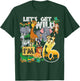 Kids Safari Zoo 6th Birthday Party Let's Get Wild I'm 6 T-Shirt - T-Shirt | Forest