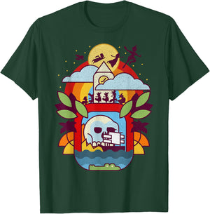 Disney Peter Pan Geometric Neverland Portrait T-Shirt - T-Shirt | Forest