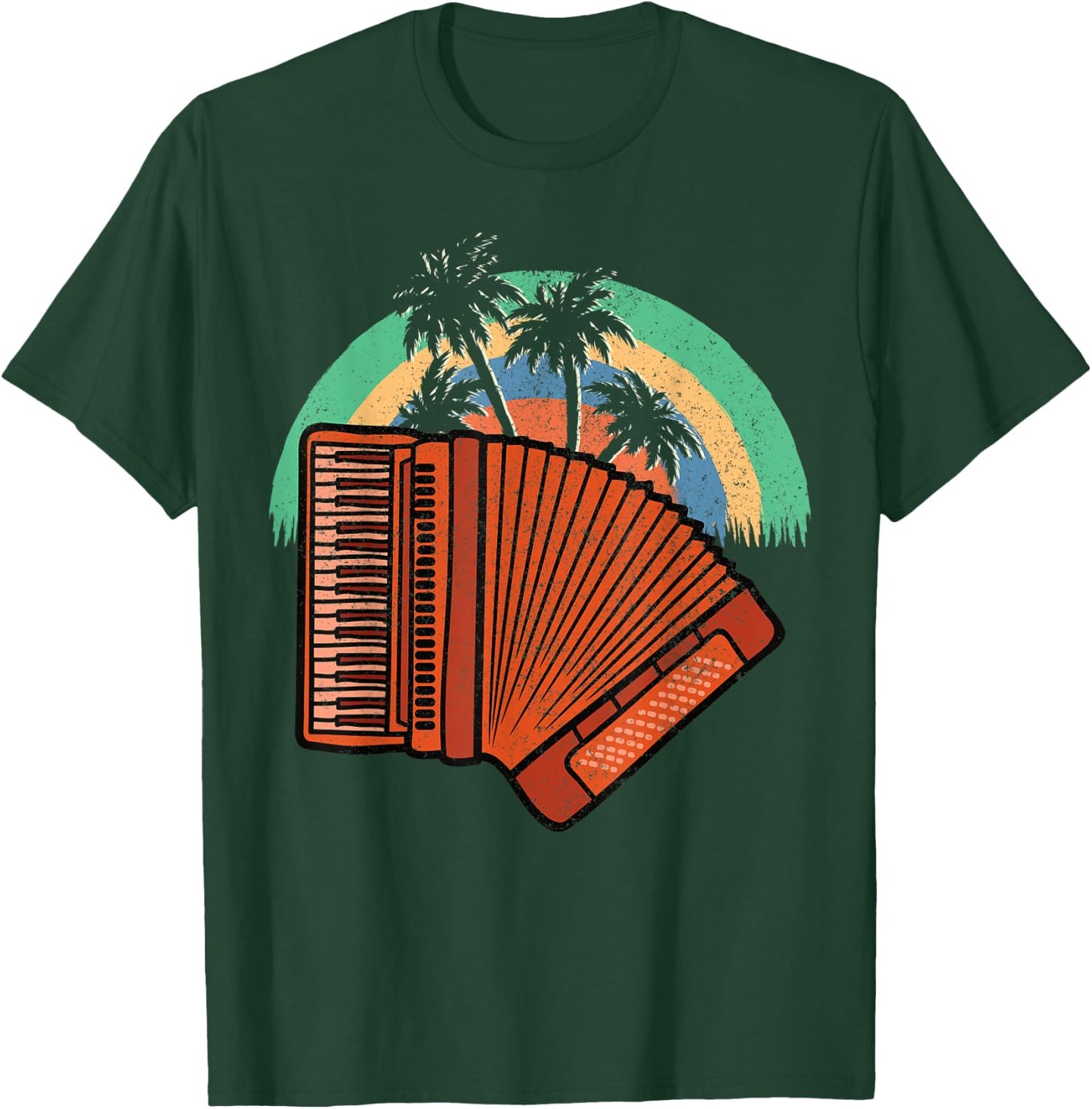 Accordionists Accordionist Accordion T-Shirt - T-Shirt | Forest