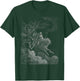 Gustave Dore Death on the Pale Horse Black Cotton 100% - Women's -Adults Classic Fit Short Sleeve Small T-Shirt - T-Shirt | Forest