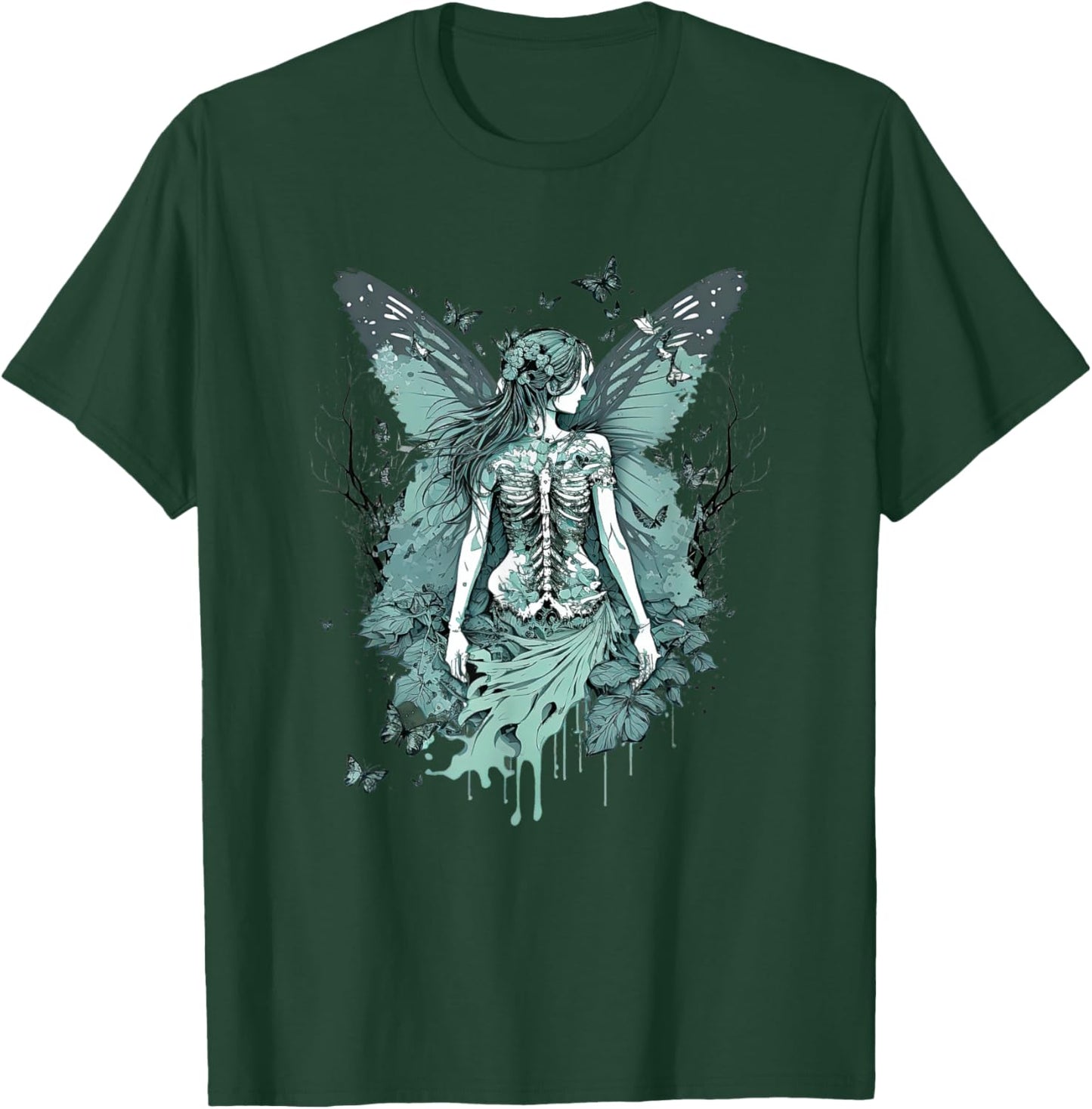 Goth Fairycore Aesthetic gothic fairy Aesthetic T-Shirt - T-Shirt | Forest